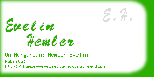 evelin hemler business card
